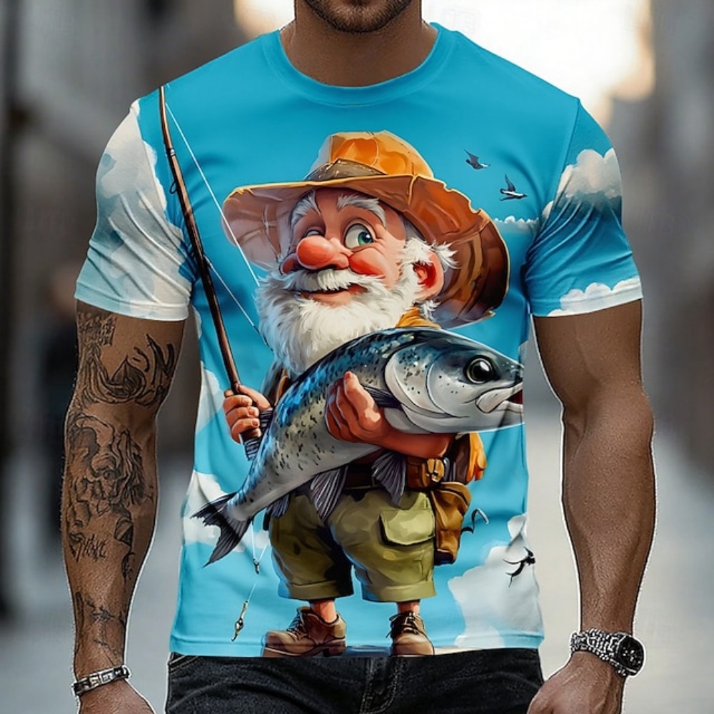 Fishing Equipment For Kids - Fun Fishing Pattern 3D-Druck Sport Schnelltrocknendes