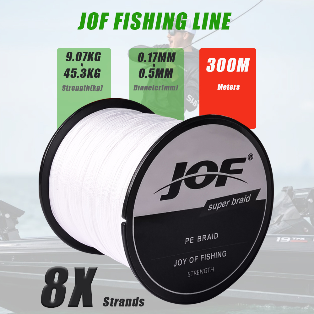 Fishing Equipment Bundle - JOF Angelschnur 500M 300M 1000M Mehrfarbige