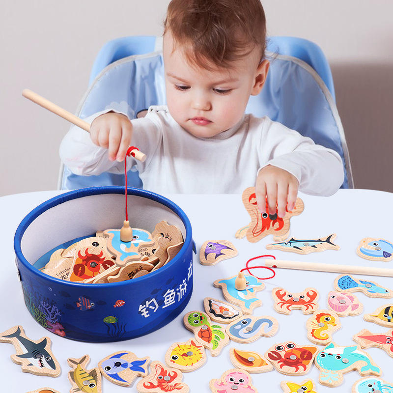 Fishing Equipment For Kids - Holz Magnetische Angeln Spielzeug für Kinder