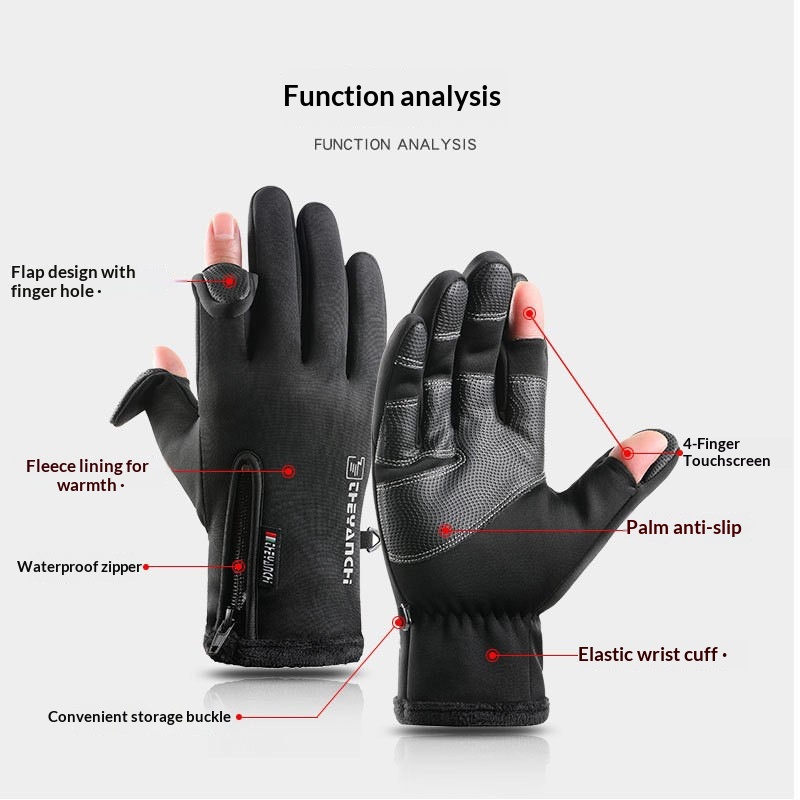 Winter-Warme Touchscreen-Fahrr – Fishing Equipment Line Bewertung und Preis