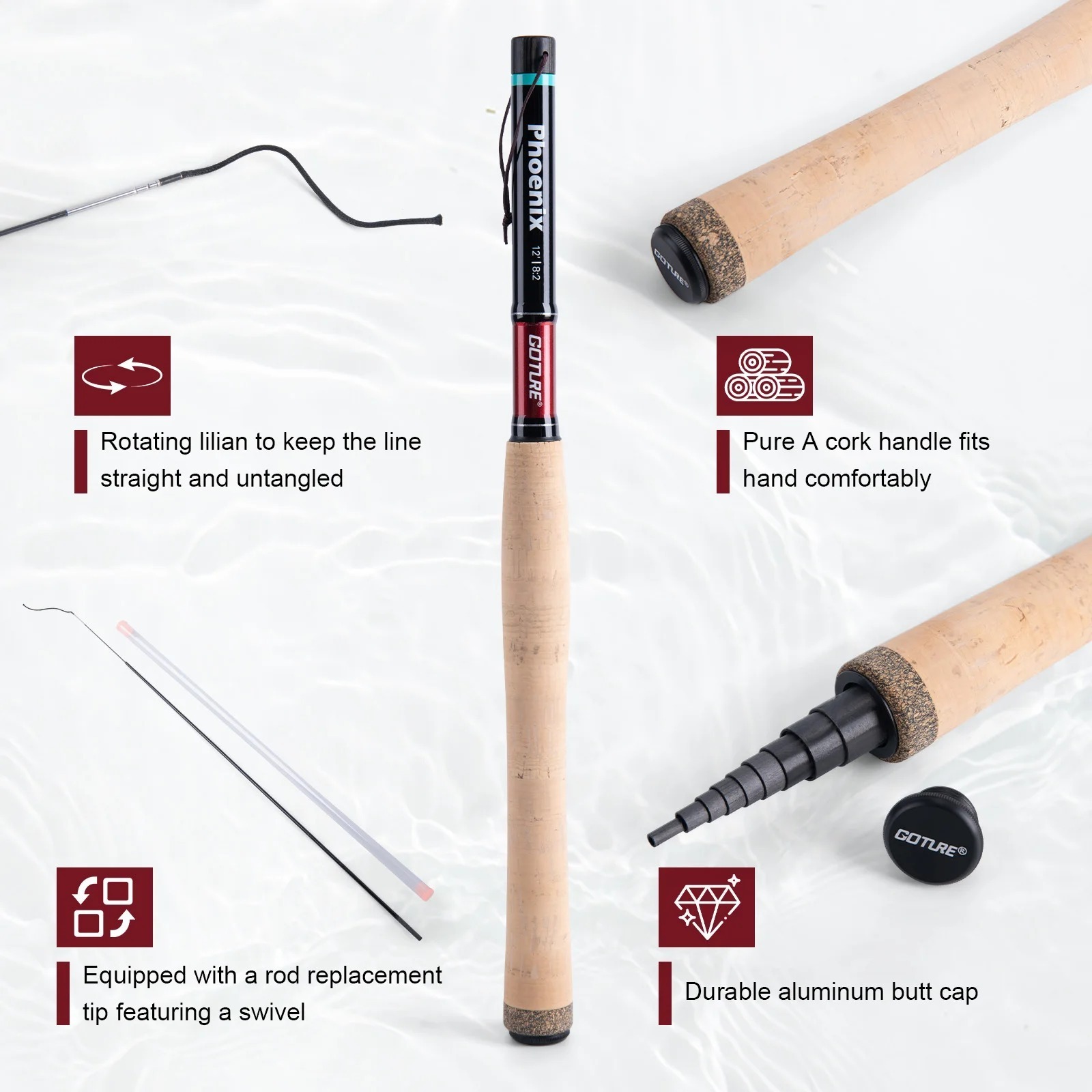Goture 12FT 3,6M Tenkara Flieg – Fly Fishing Set Bewertung und Preis