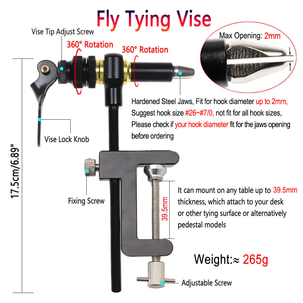 Bimoo 360 ° Rotation C-Clamp F – Fly Fishing Set Bewertung und Preis