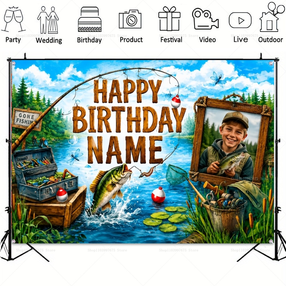Benutzerdefinierte Fotohinterg – Fishing Equipment For Kids Bewertung und Preis
