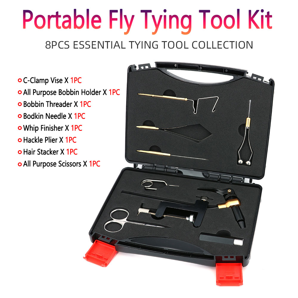 8-teiliges Set aus gehärtetem  – Fly Fishing Set Bewertung und Preis